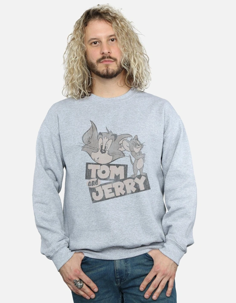 Tom and Jerry Mens Wink Sweatshirt