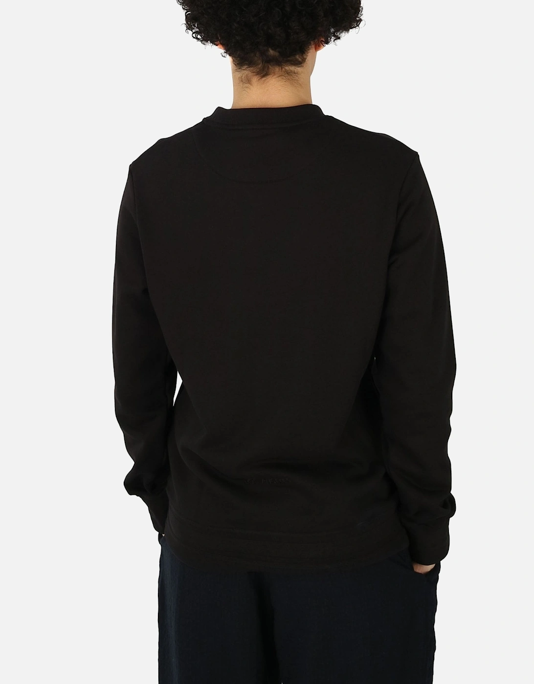 Embroidered Logo Black Sweatshirt