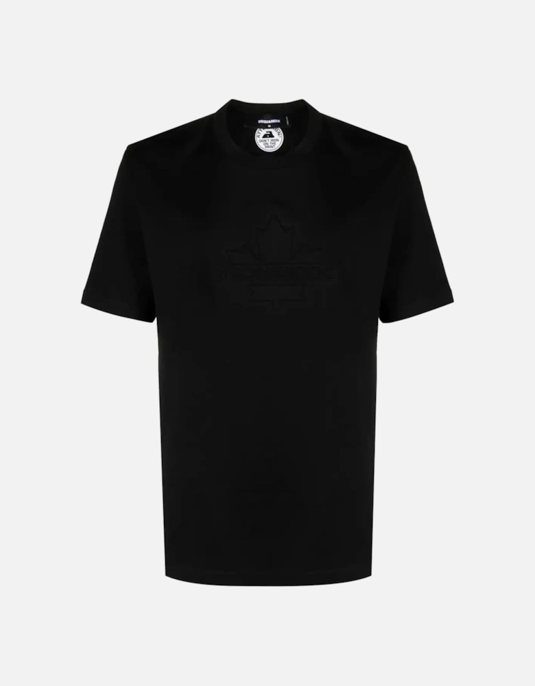 Tonal Maple Leaf T-shirt Black