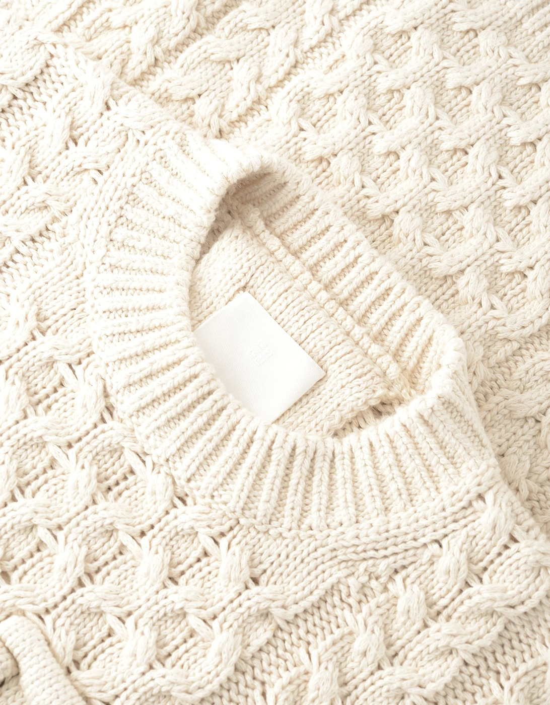 Cotton Mix Sweater Cream