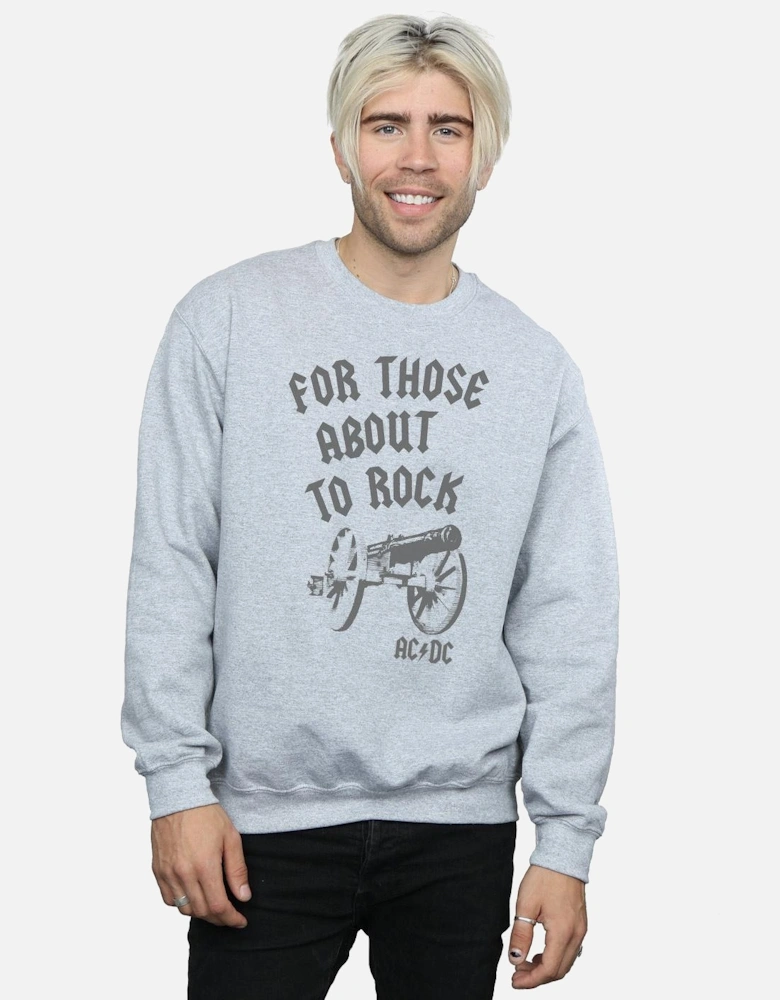 Mens For Those About To Rock Cannon Sweatshirt