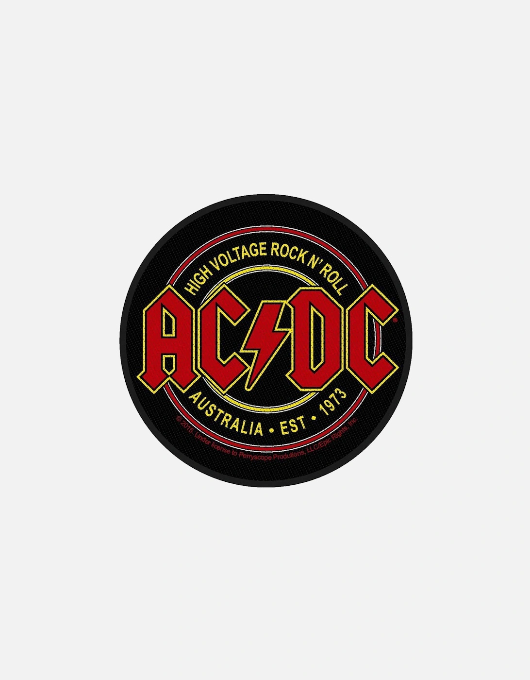 High Voltage Rock N Roll Woven Patch, 2 of 1