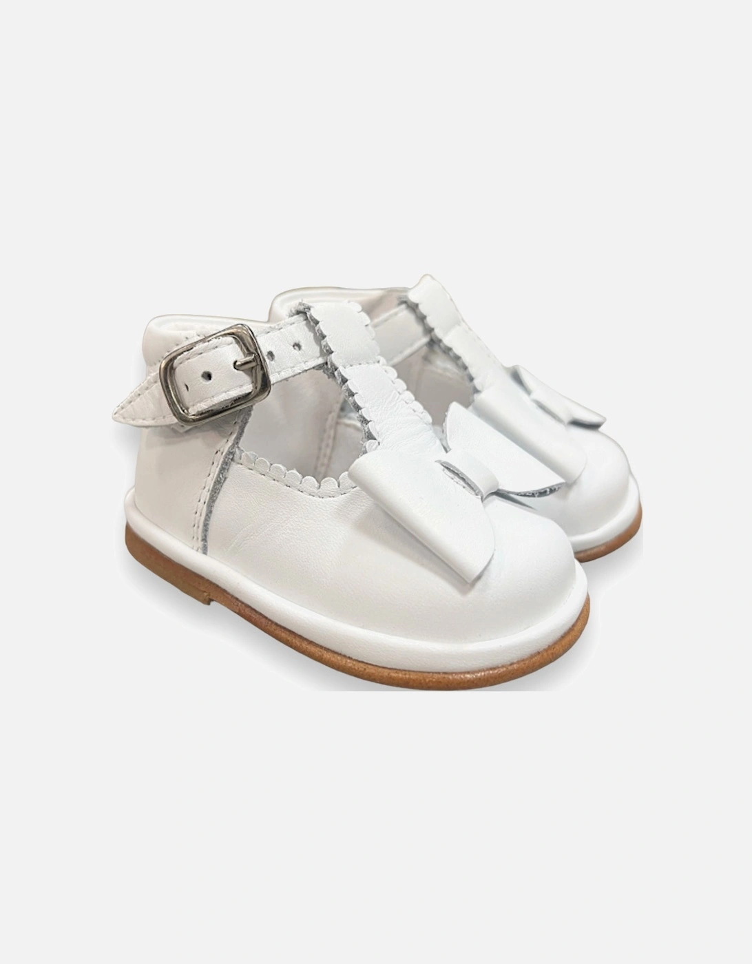 White Leather Sabina Shoes