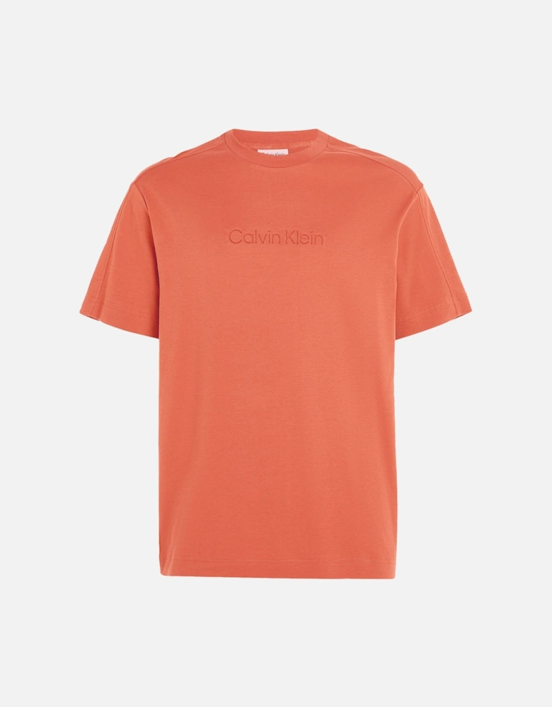 Debossed Logo T-Shirt S0B Orange