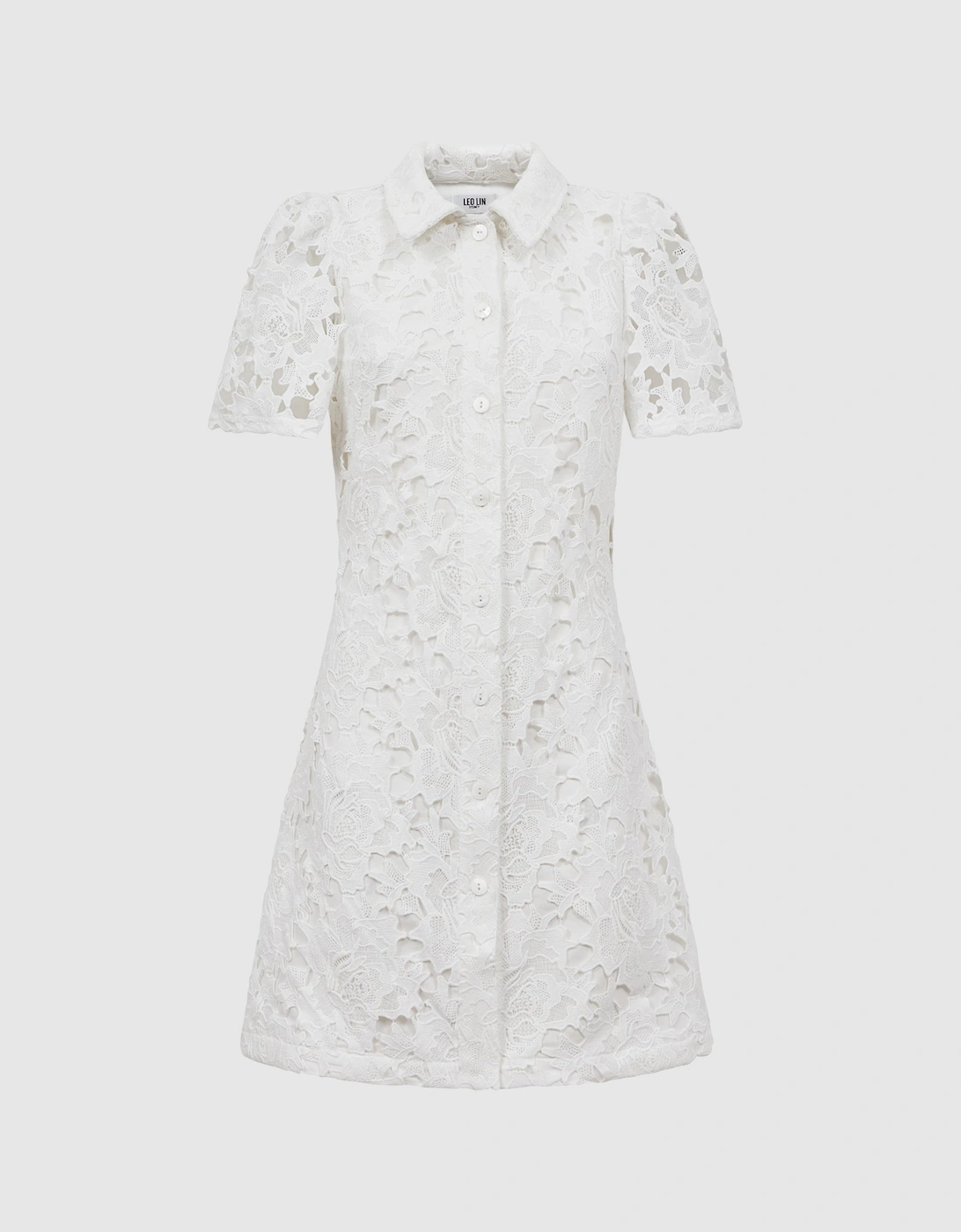Leo Lin Lace Shirt Mini Dress, 2 of 1