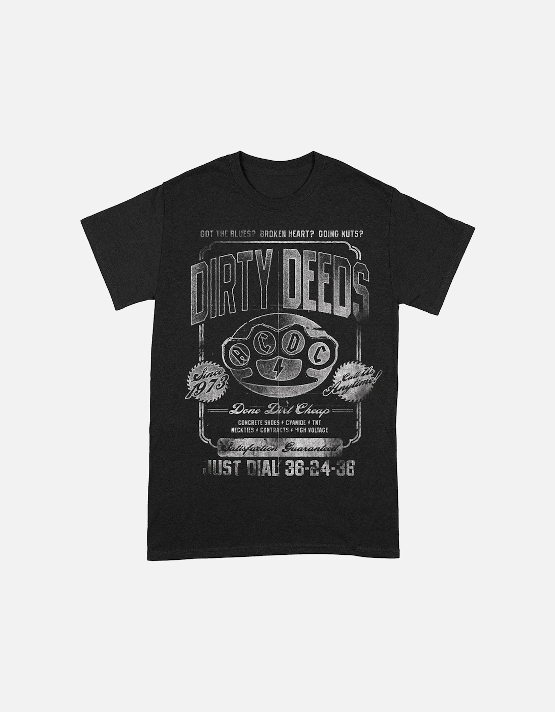 Unisex Adult Dirty Deeds Done Cheap Just Dial T-Shirt, 2 of 1