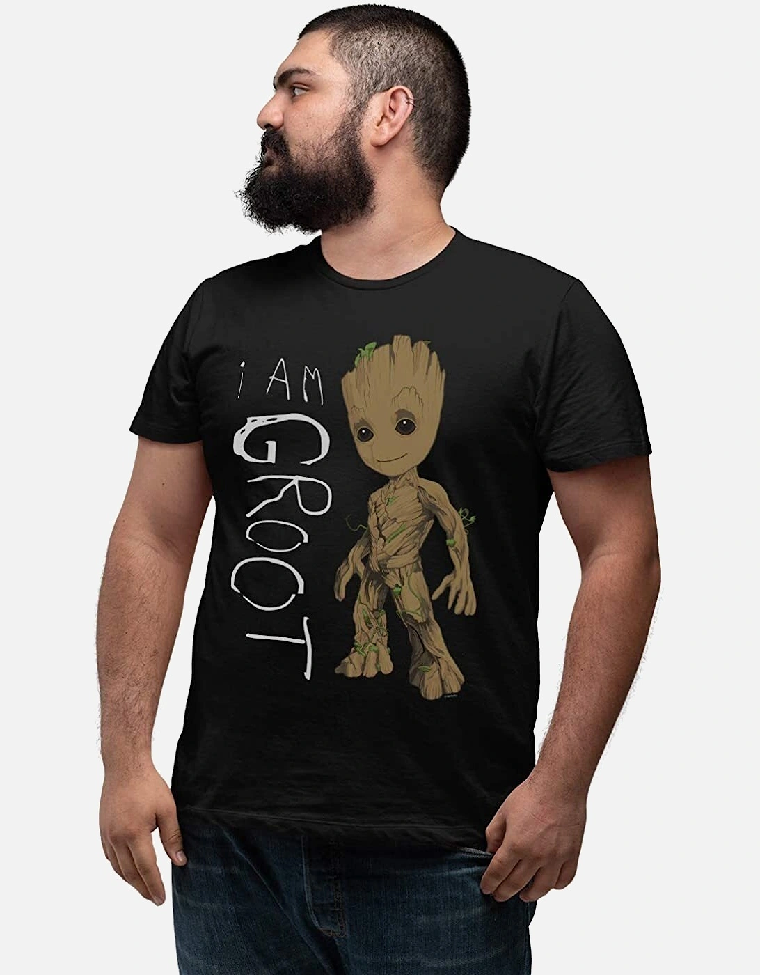 Unisex Adult I Am Groot Scribble T-Shirt
