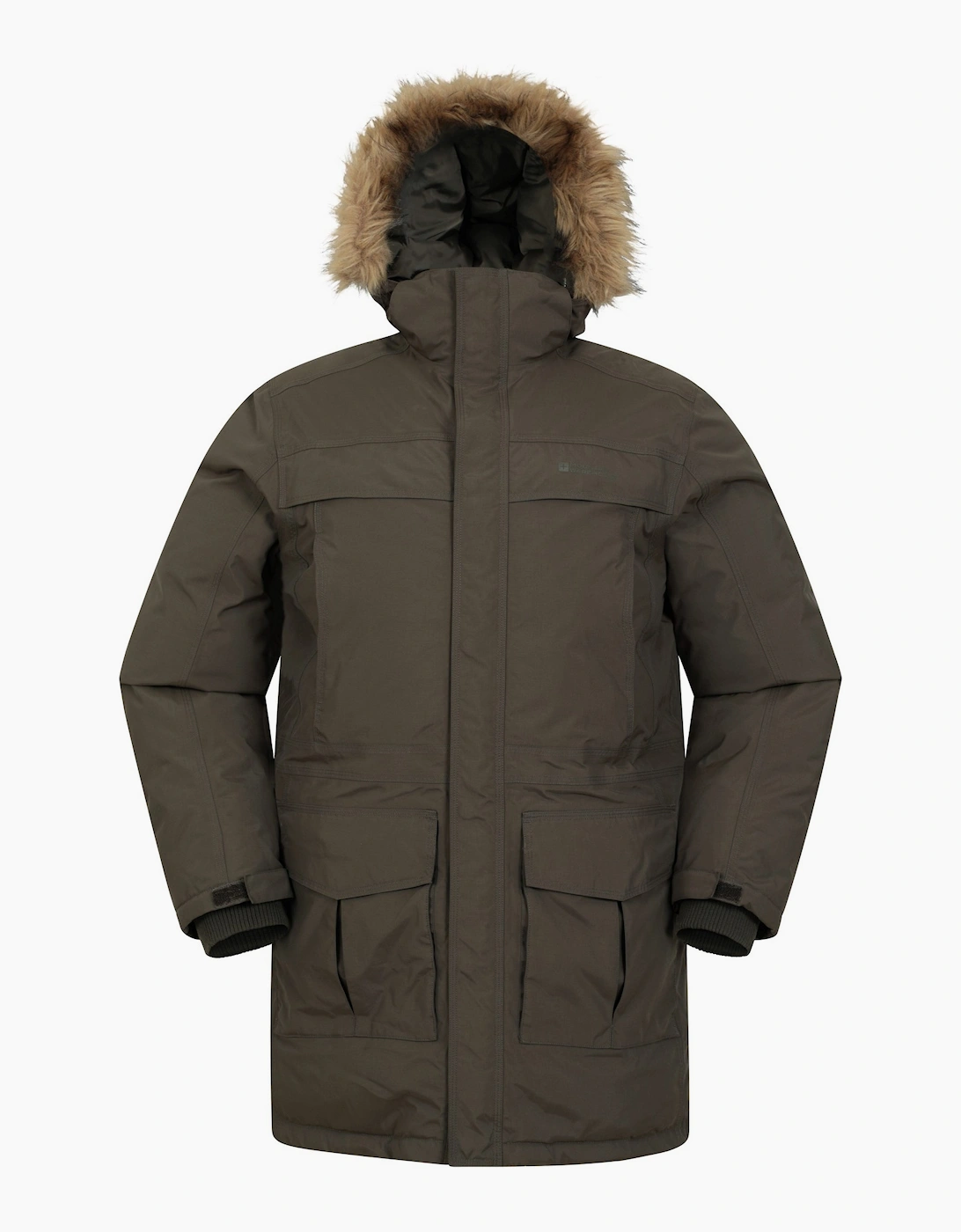 Mountain Warehouse Men's Green Antarctic Extreme Waterproof Down Jacket  Regular/34 Xs