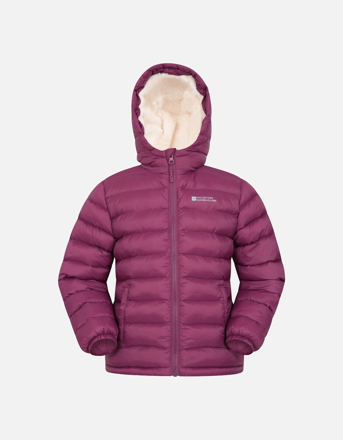 Mountain Warehouse Mountain Warehouse Childrens/Kids Seasons Faux Fur Lined Padded Jacket - Pink