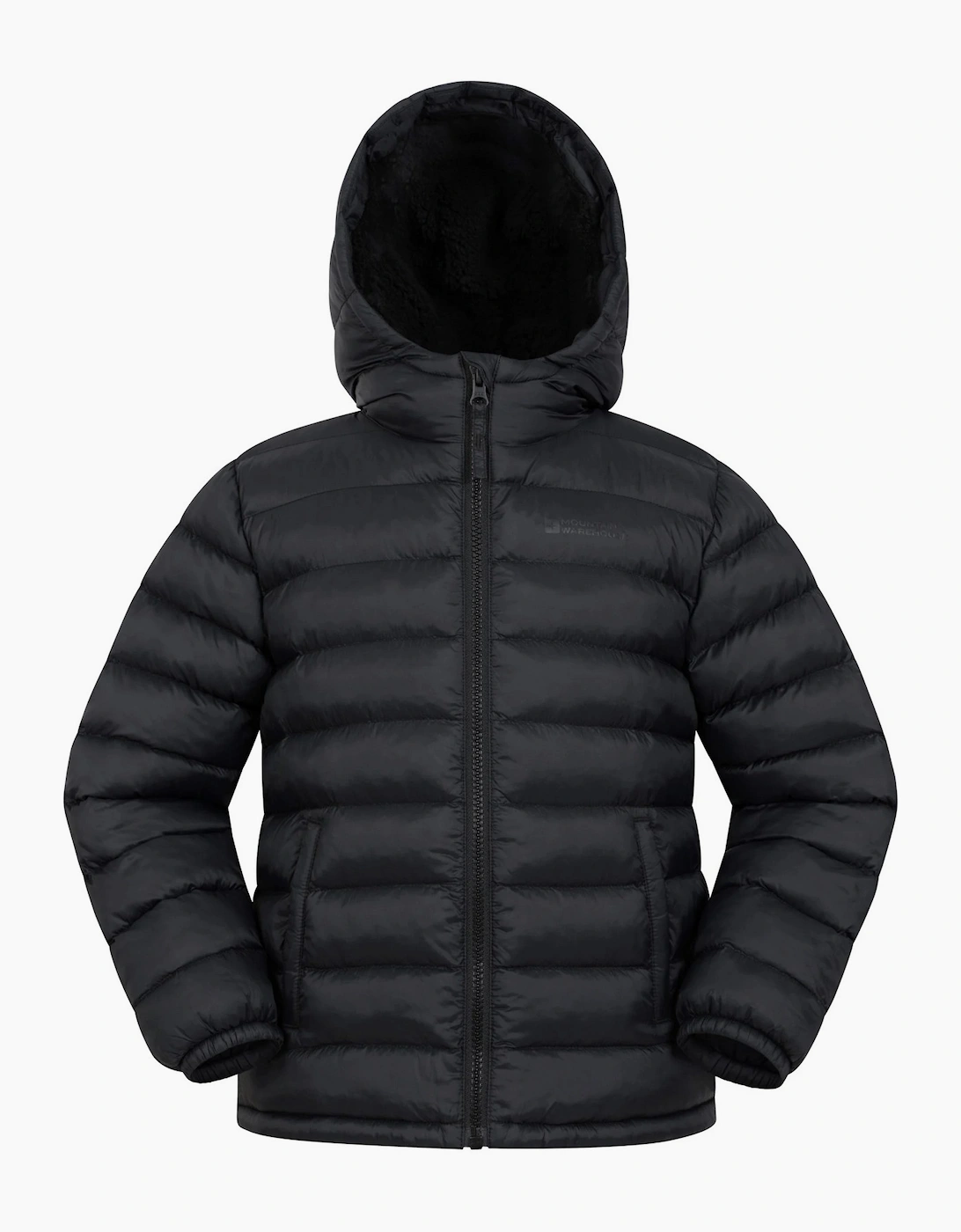 Mountain Warehouse Mountain Warehouse Childrens/Kids Seasons Faux Fur Lined Padded Jacket - Black