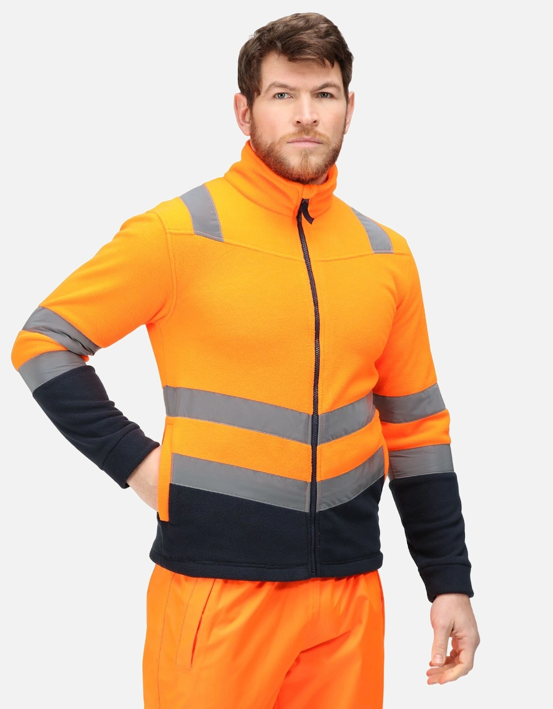 Mens Pro 250 Hi-Vis Fleece Jacket