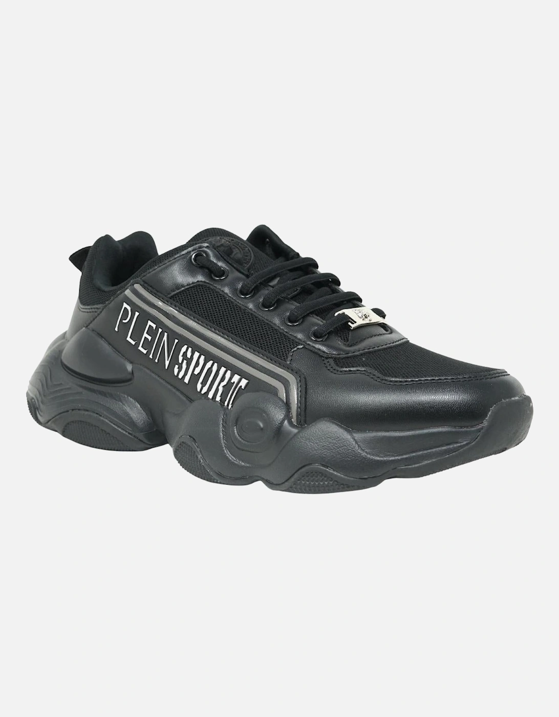 Plein Sport Bold Brand Logo Black Sneakers