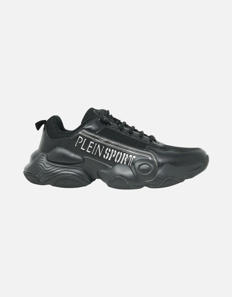 Plein Sport Bold Brand Logo Black Sneakers