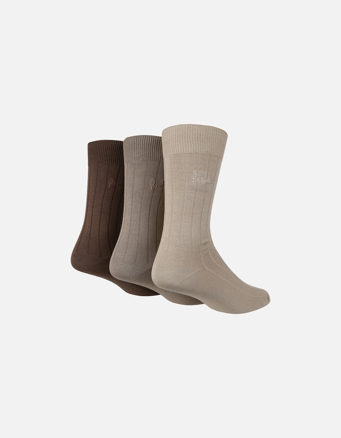 3 PAIR MENS BAMBOO RIB SOCKS, 2 of 1