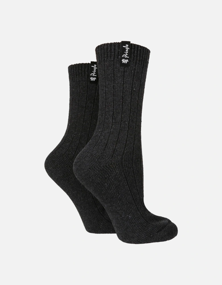 2 PAIR LADIES CLASSIC BOOT SOCKS