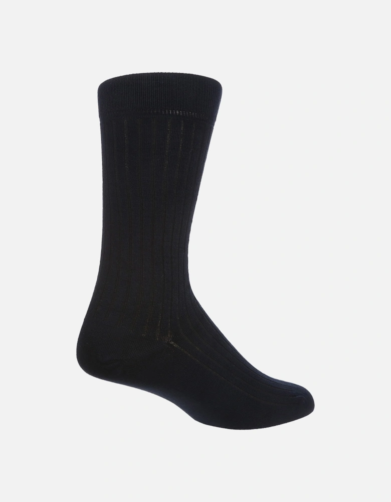 1 PAIR SOCKSHOP OF LONDON MENS BAMBOO RIBBED SOCKS