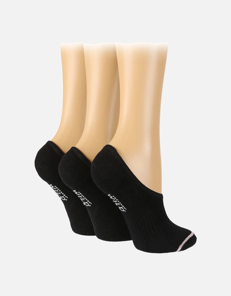 3 PAIR SOCKSHOP LADIES SPORTS PED SOCKS