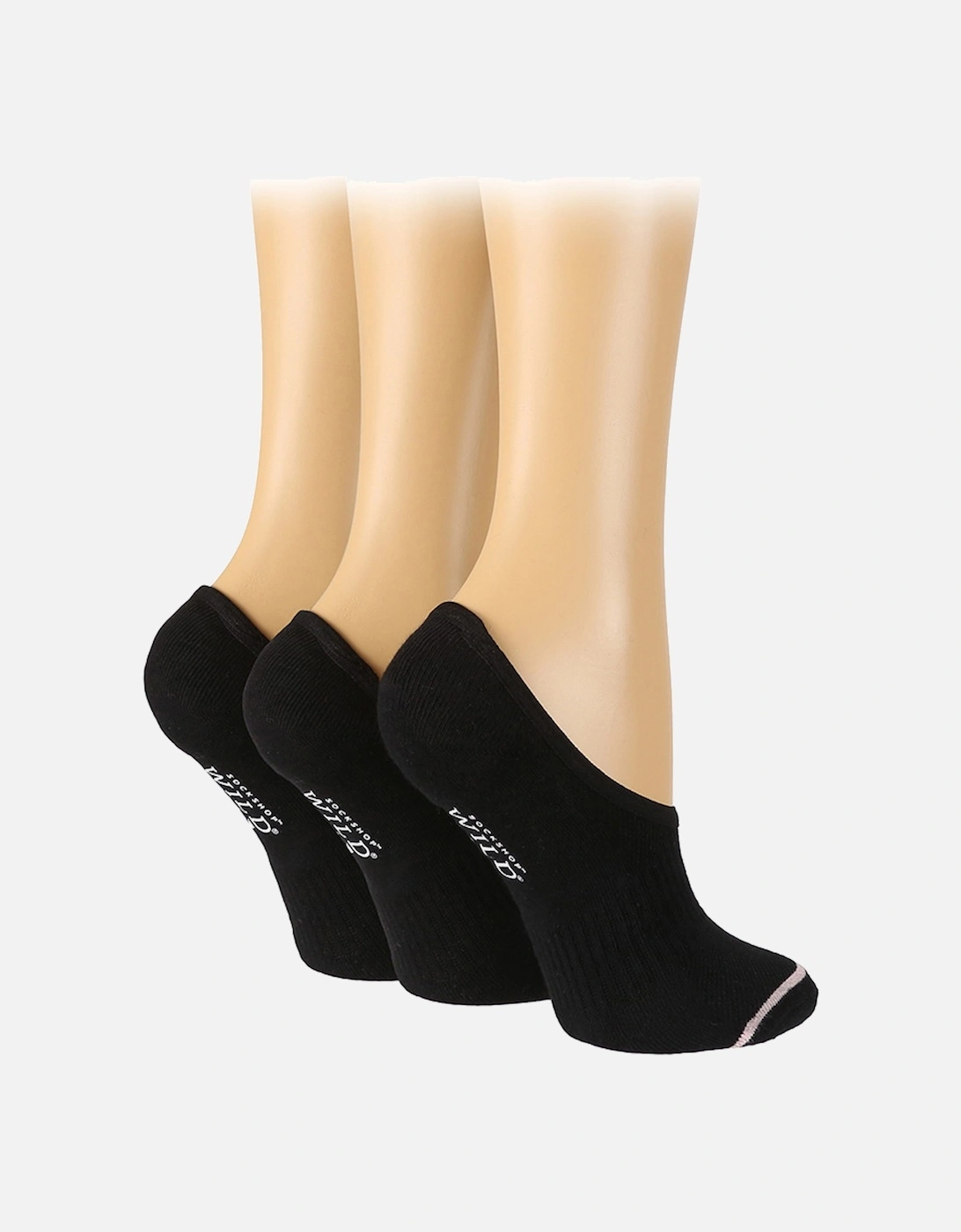 3 PAIR SOCKSHOP LADIES SPORTS PED SOCKS, 2 of 1