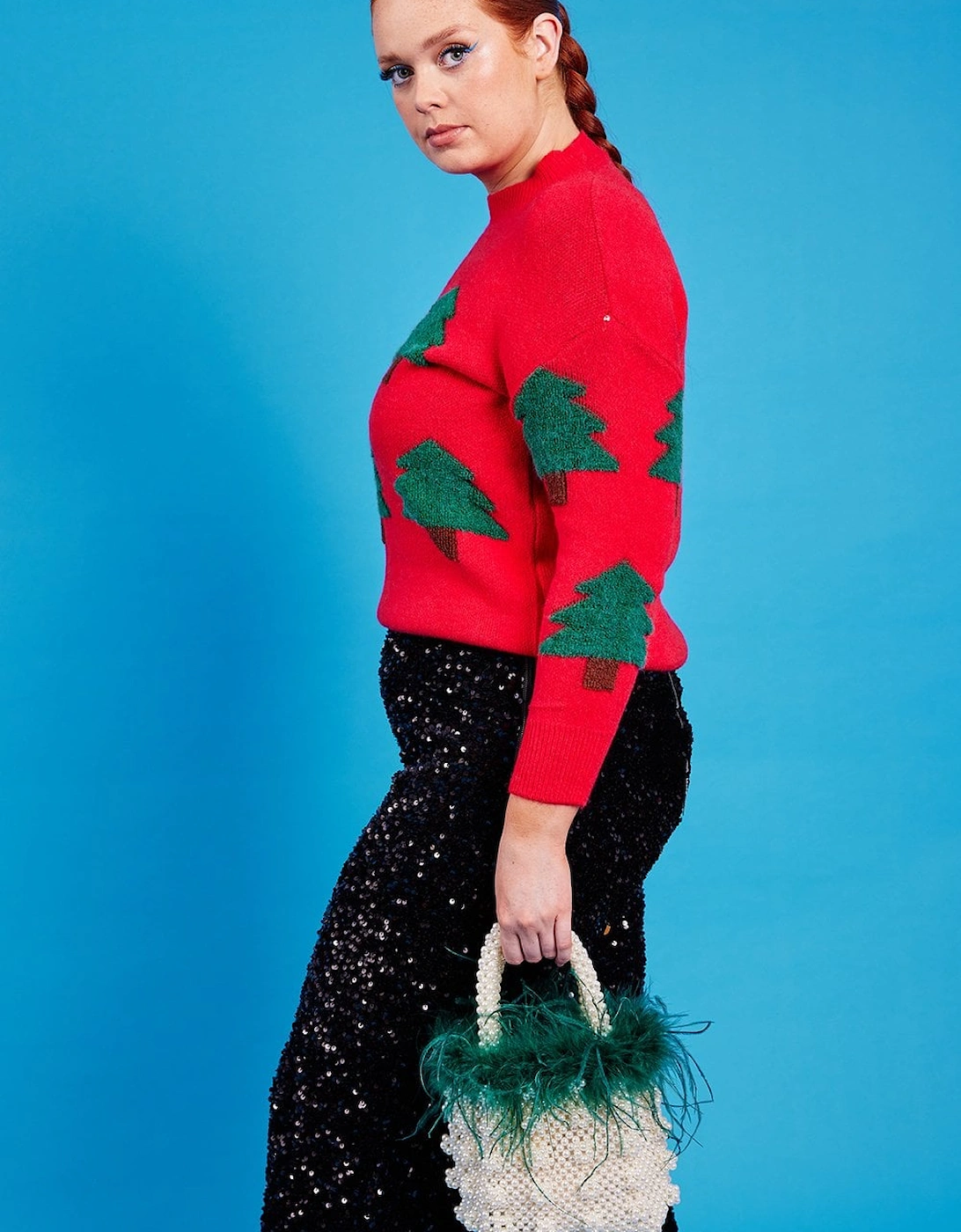 Cashmere Blend Christmas Tree Jumper