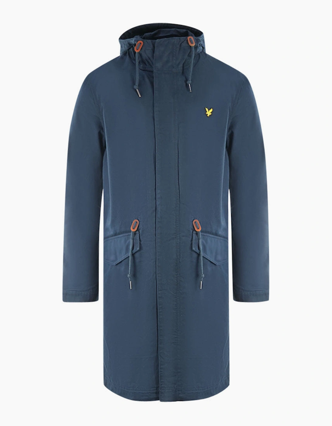 Lyle & Scott Fishtail Parka Navy Blue Jacket - Size: M