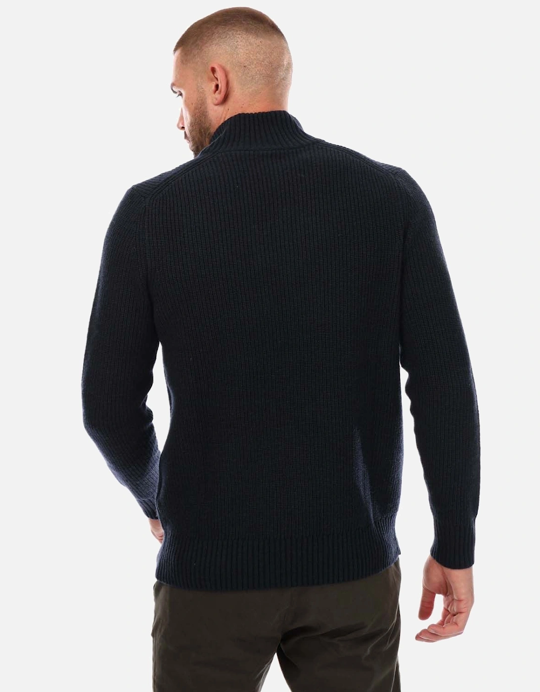 Mens Pretender 1/4 Zip Jumper - Mens Pretender Quarter Zip Knit Jumper