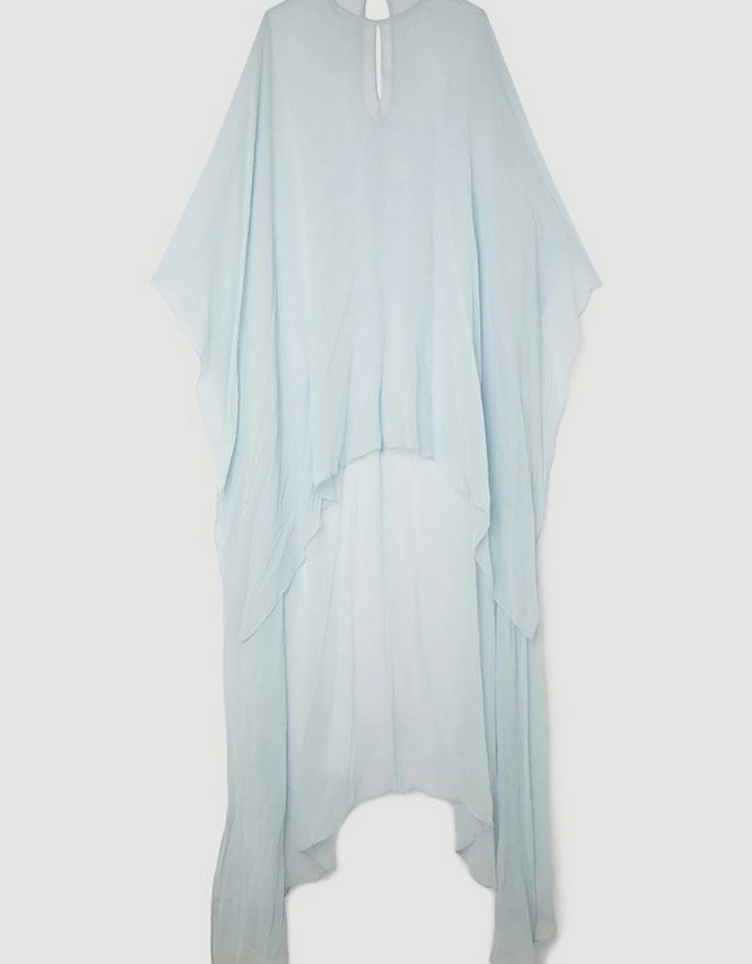 Sheer Cape Style High Low Woven Cape