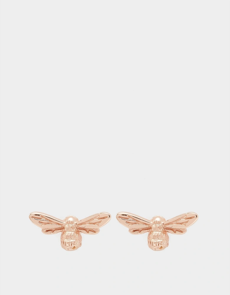 Womens Lucky Bee Stud Earrings