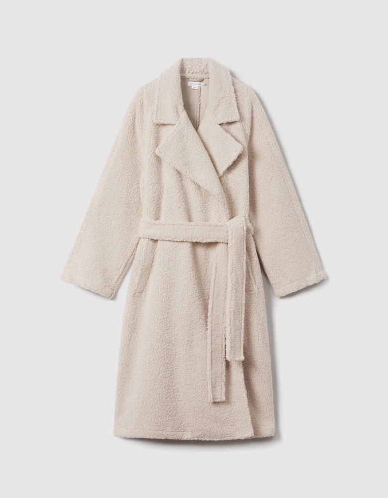 Good American Oversized Sherpa Trench Coat
