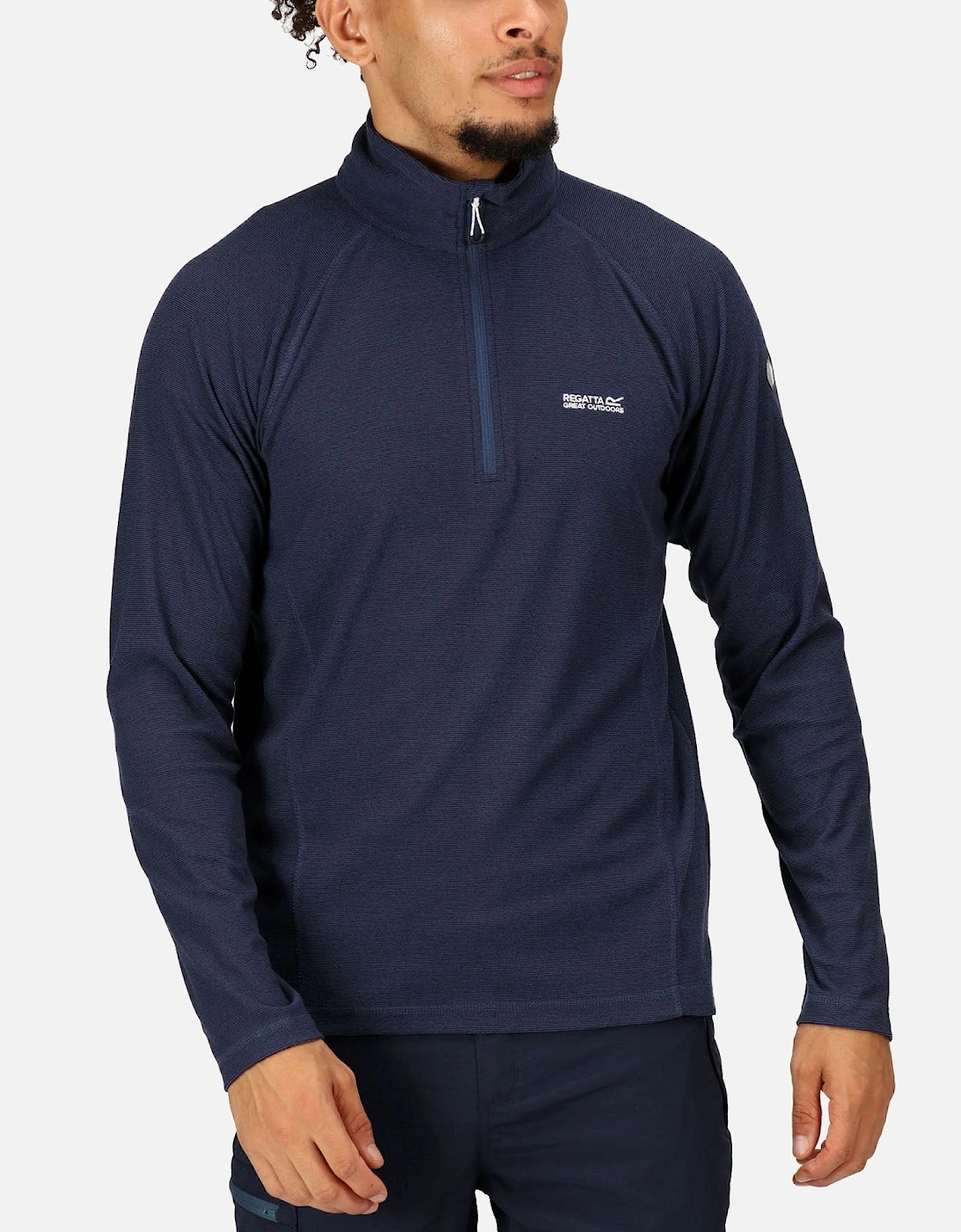 Mens Montes Half Zip Fleece Jumper, 2 of 1