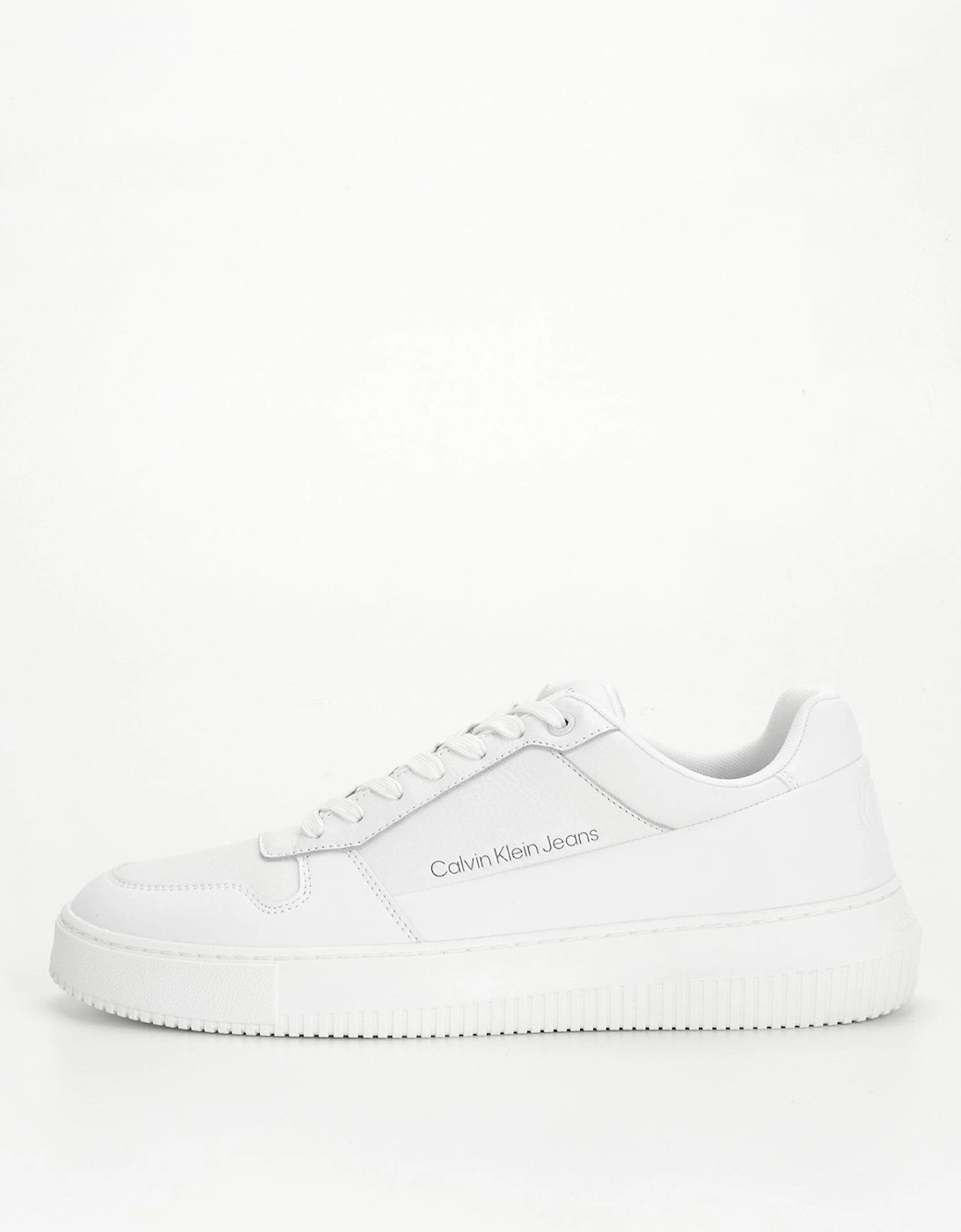 Chunky Cupsole Low Leather Trainer - White, 7 of 6
