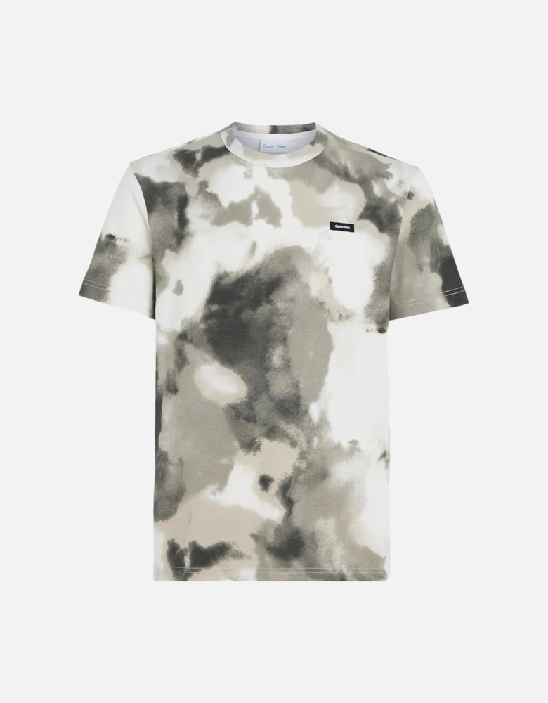 Camo Print T-Shirt 0F4 Beige