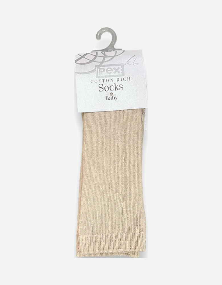 Tan 2 Pack Knee Socks