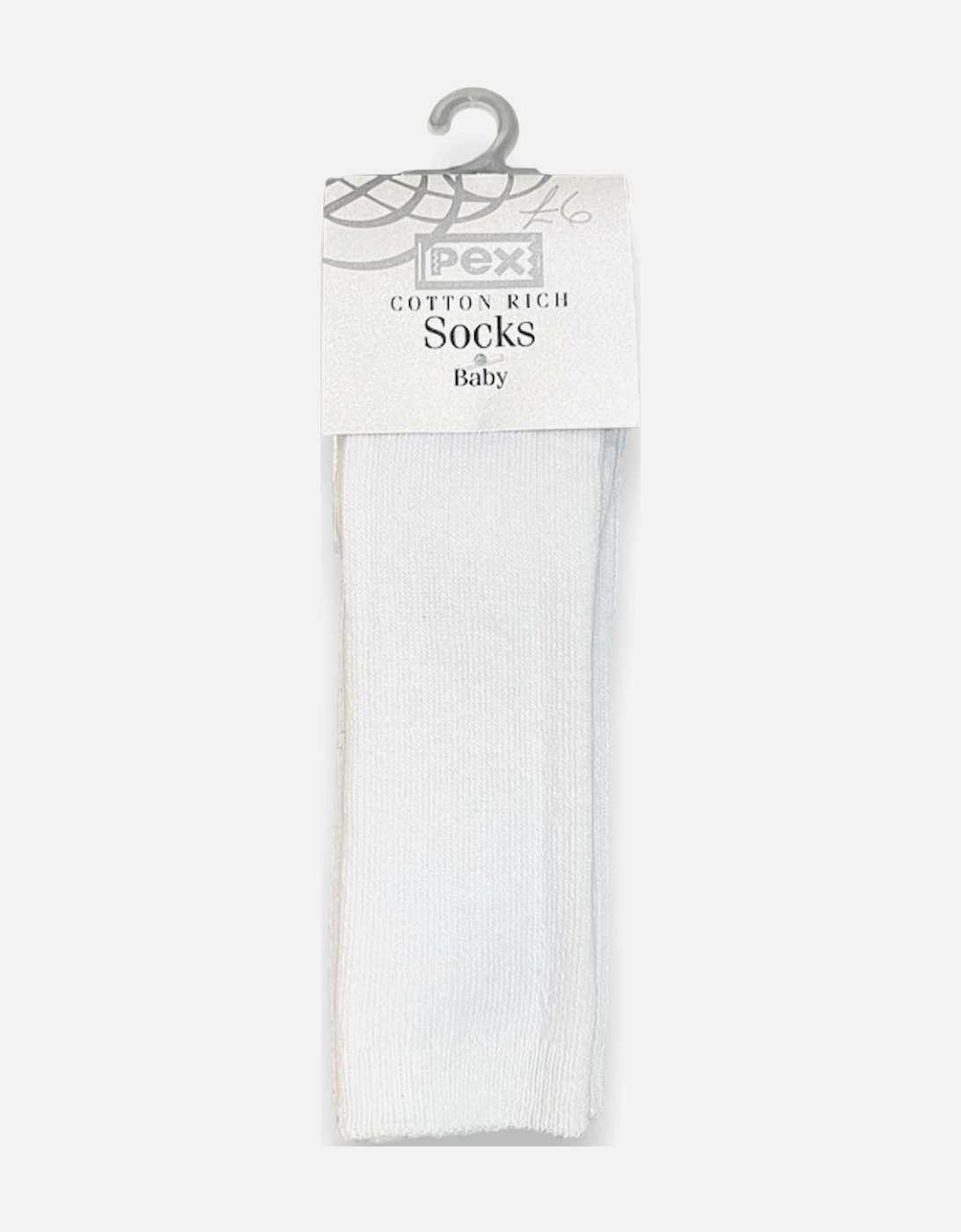 White 2 Pack Knee Socks, 3 of 2