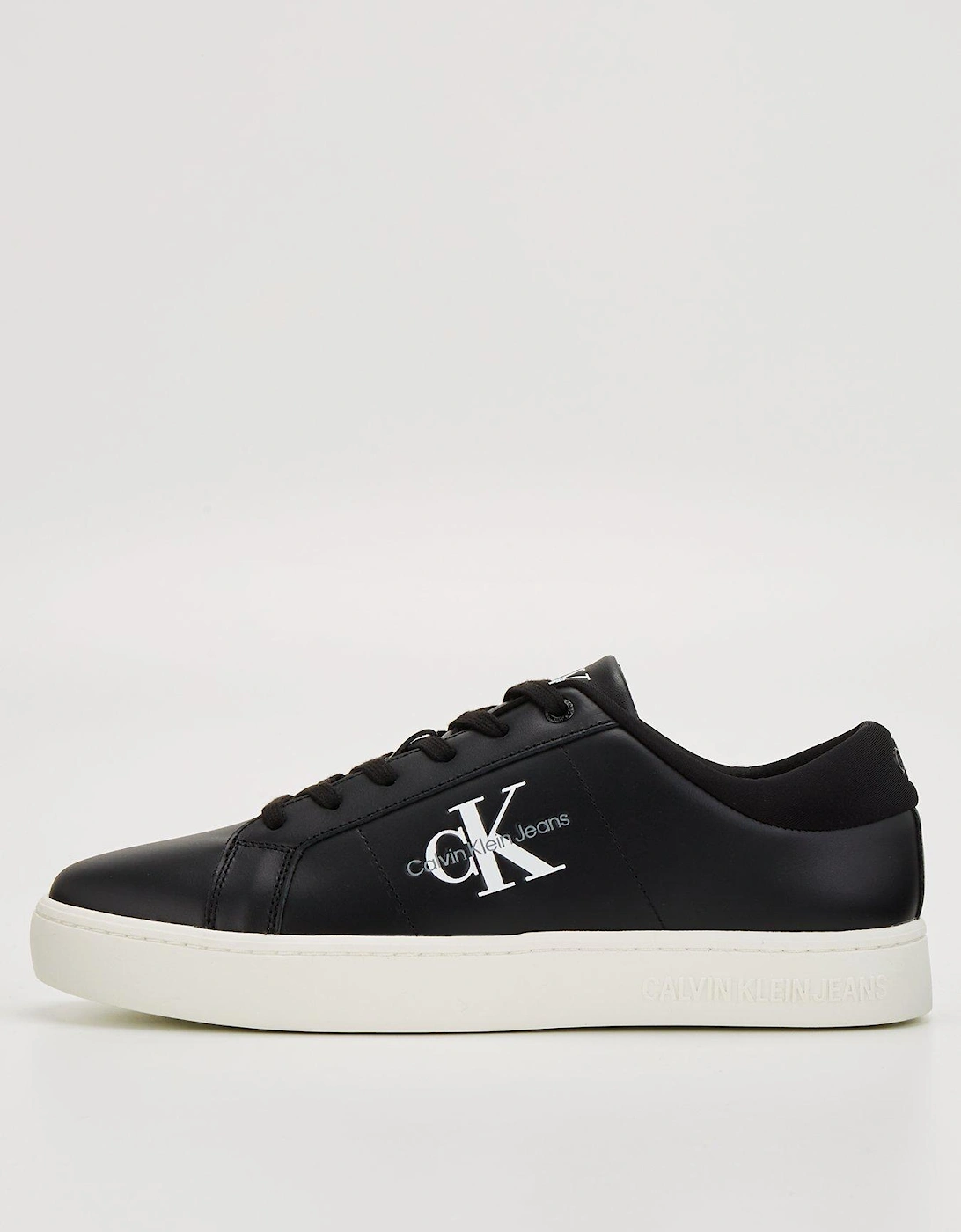 Classic Cupsole Low Leather Trainer - Black/white, 7 of 6