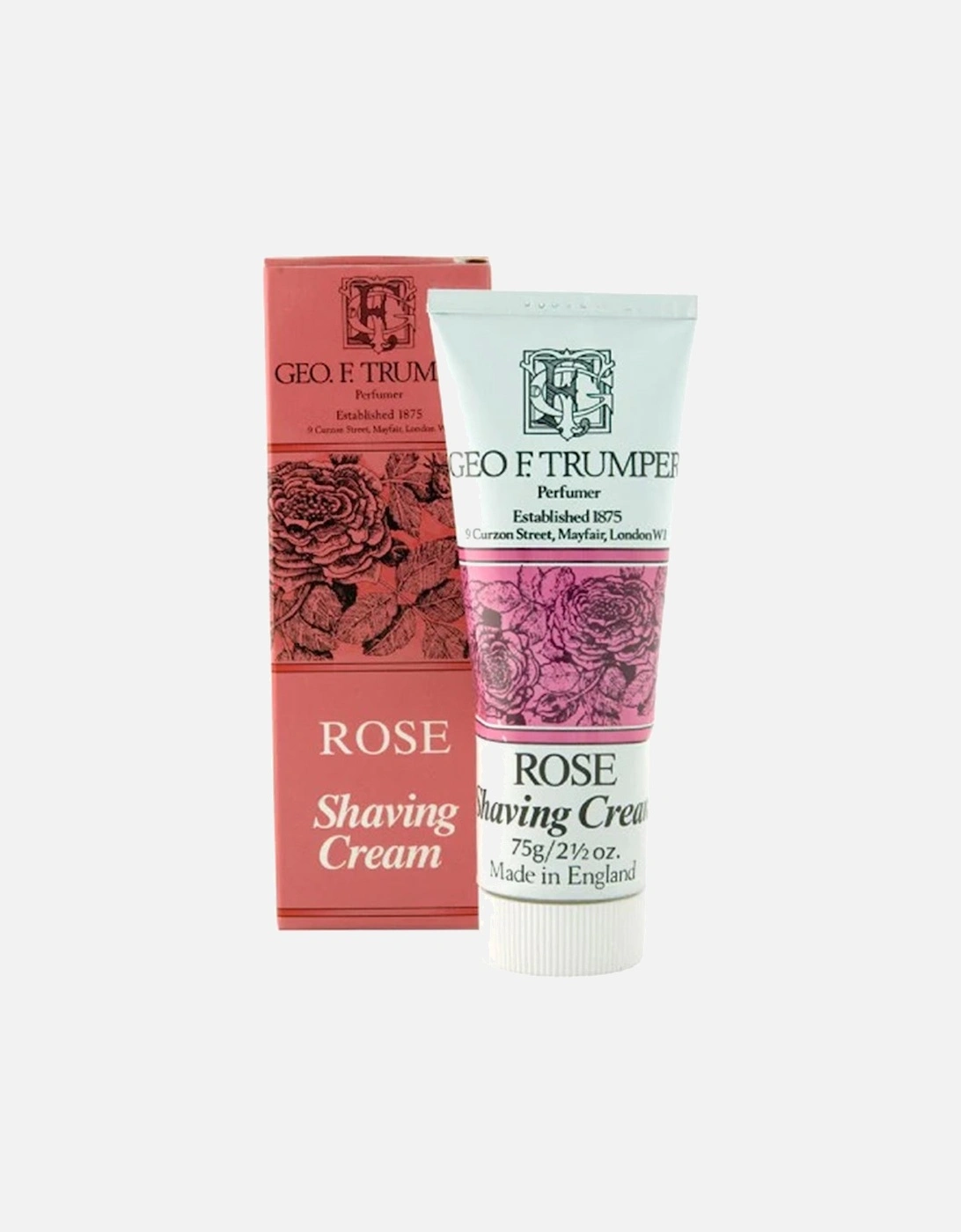 Rose Shaving Cream Tube 75g Aftershave Foam, 2 of 1