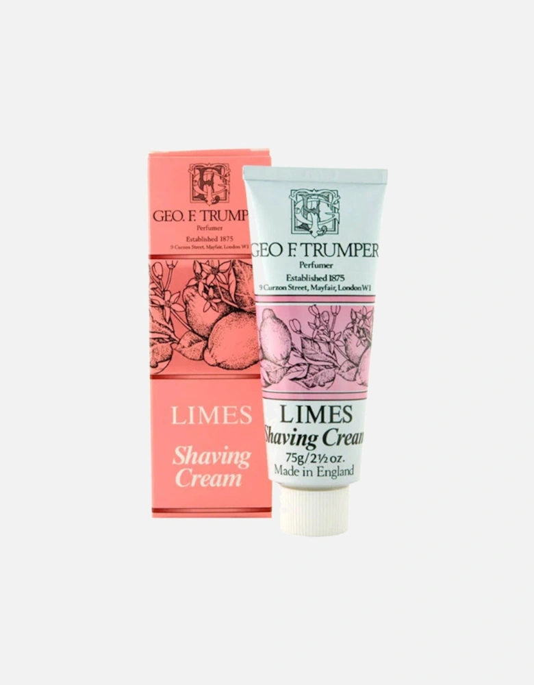 Lime Shaving Cream Tube 75g Aftershave Foam