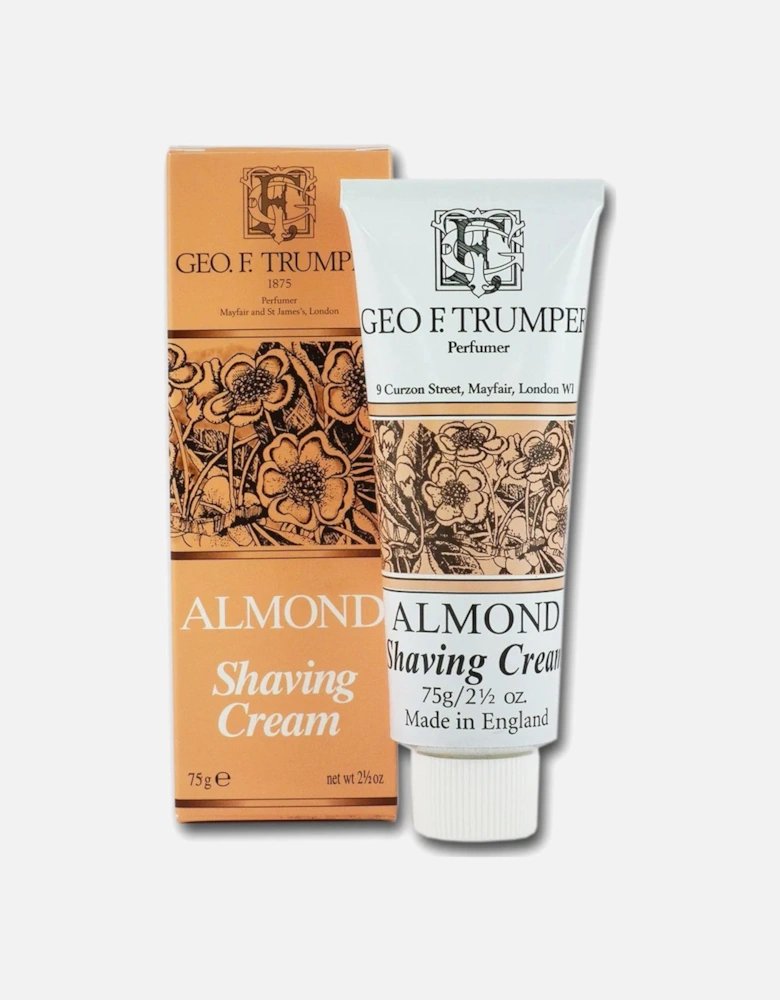Almond Shaving Cream Tube 75g Aftershave Foam