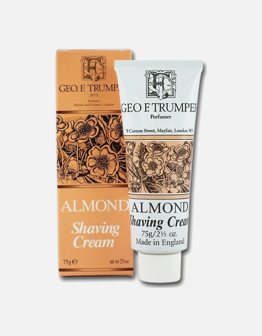 Almond Shaving Cream Tube 75g Aftershave Foam, 2 of 1