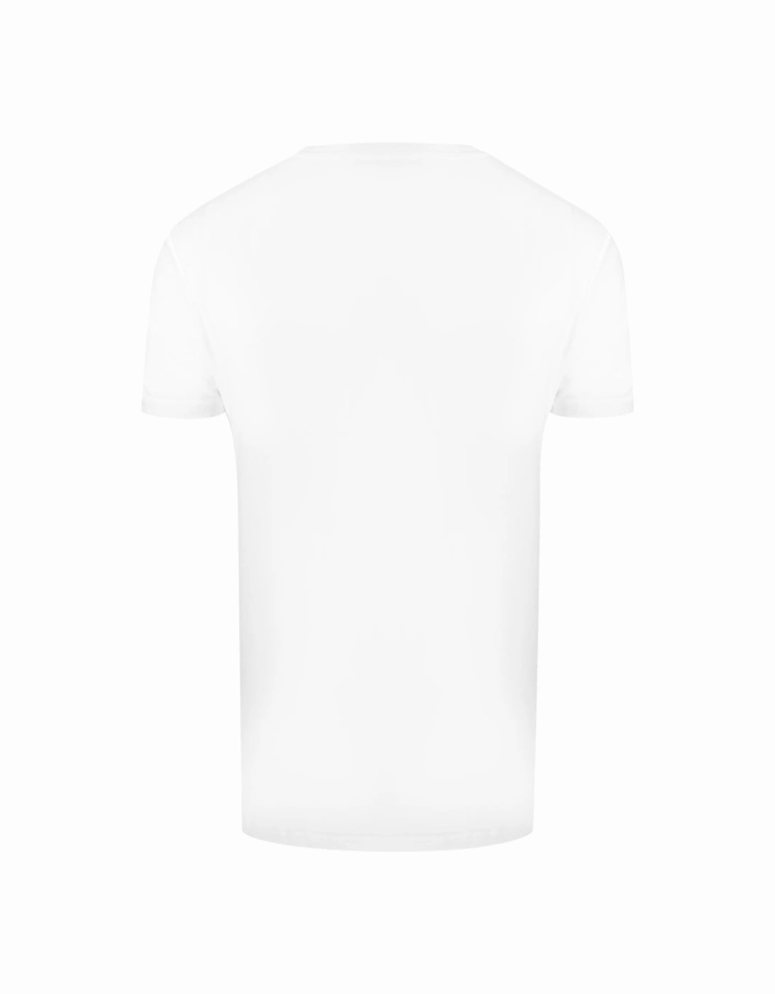 Skull And Crossbones Chest Logo White Underwear T-Shirt