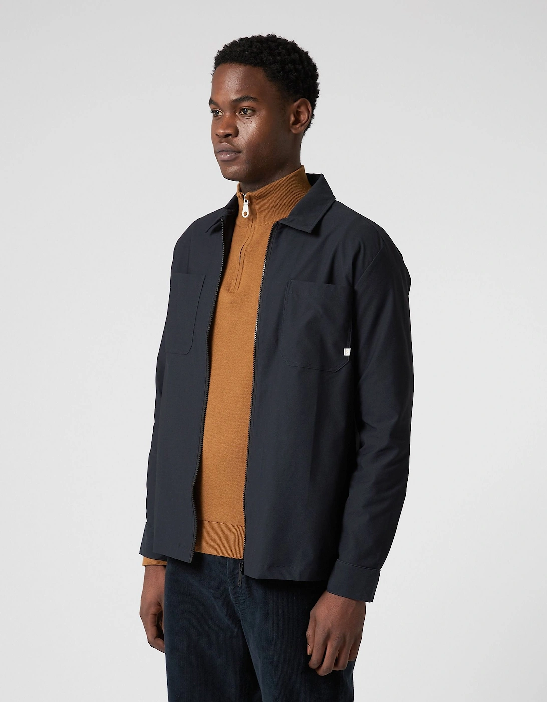Mens Stenmark Relaxed Fit Zip Overshirt
