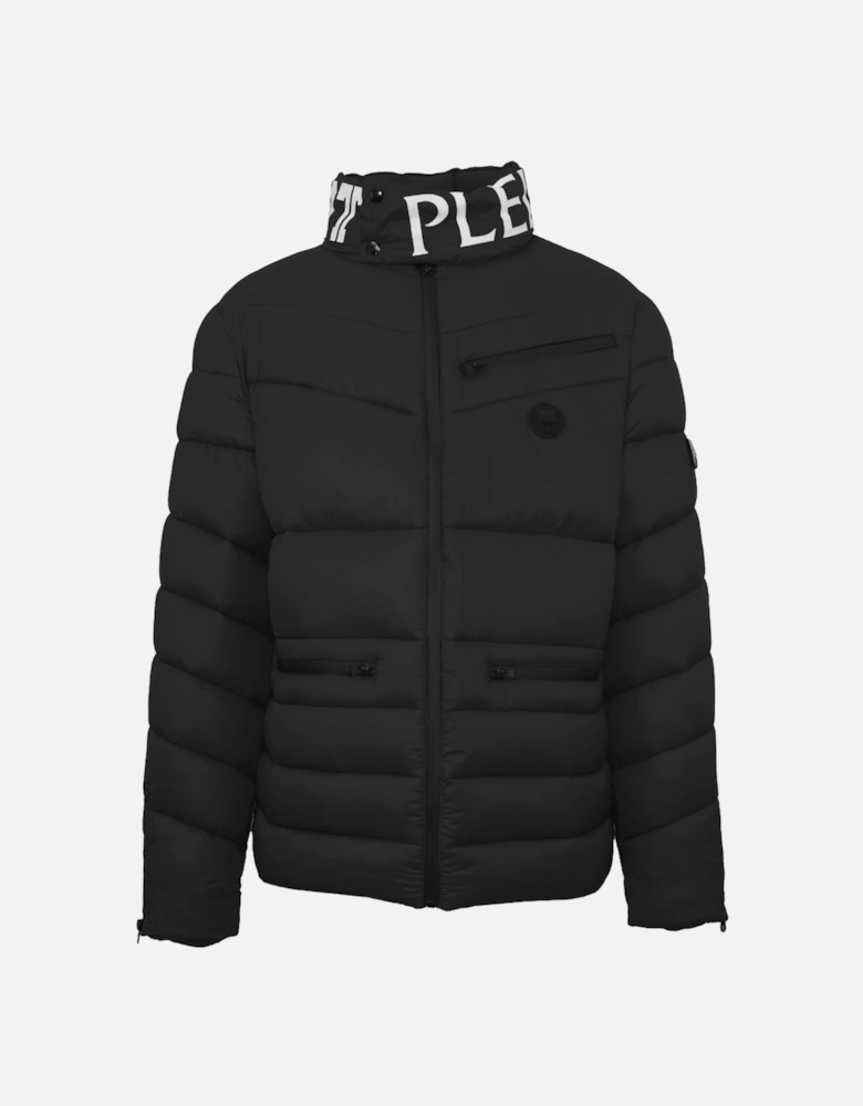 Plein Sport Padded Bold Logo Black Jacket