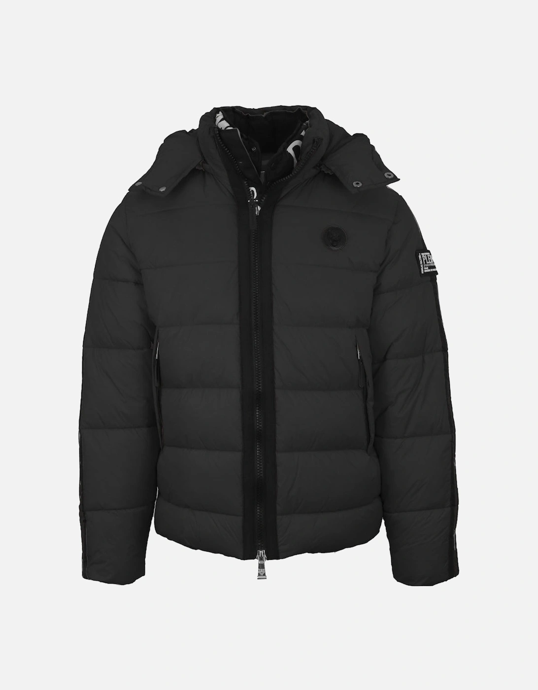 Plein Sport Padded Small Circular Logo Black Jacket, 3 of 2