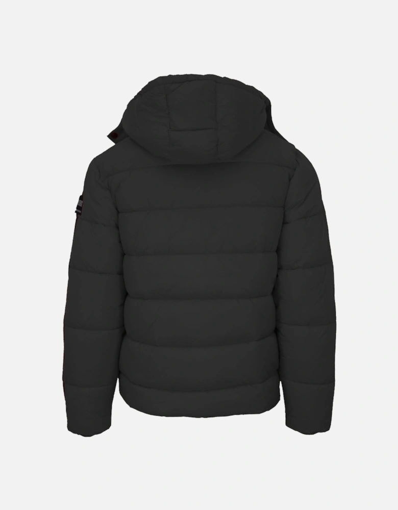 Plein Sport Padded Small Circular Logo Black Jacket