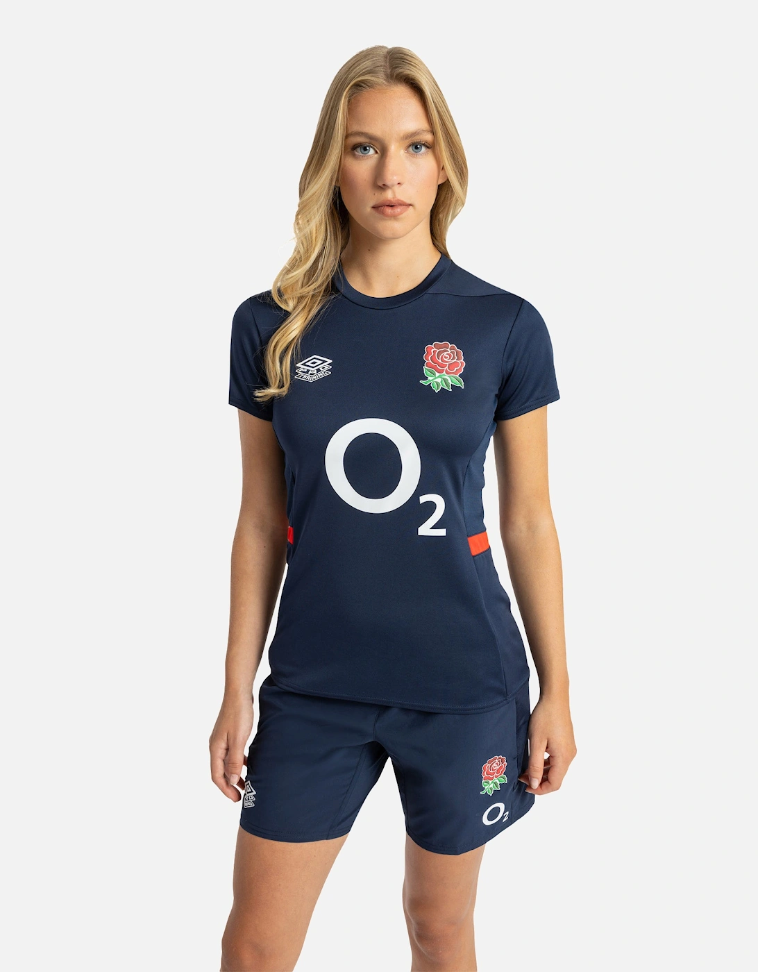 Womens/Ladies 23/24 England Rugby Gym T-Shirt