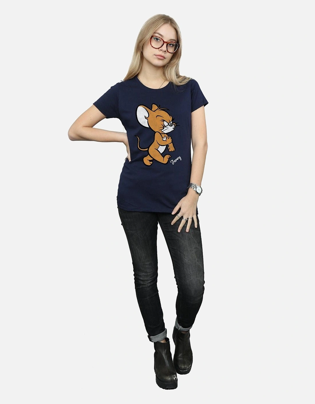 Tom and Jerry Womens/Ladies Angry Mouse Cotton T-Shirt