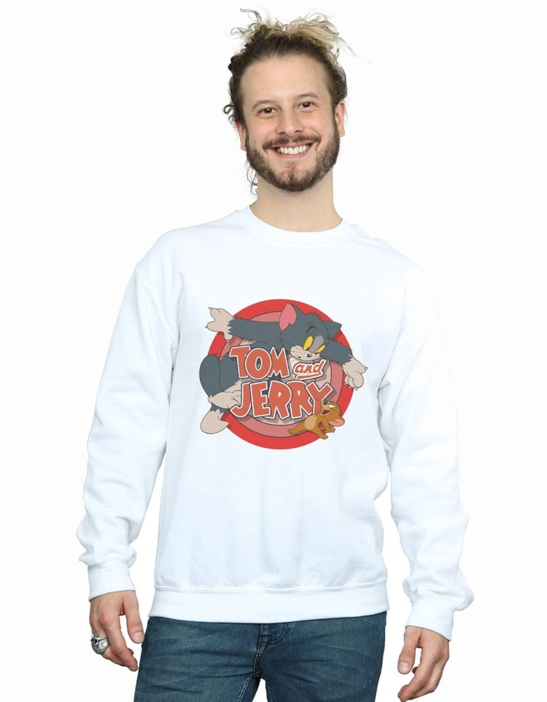 Tom and Jerry Mens Classic Catch Sweatshirt
