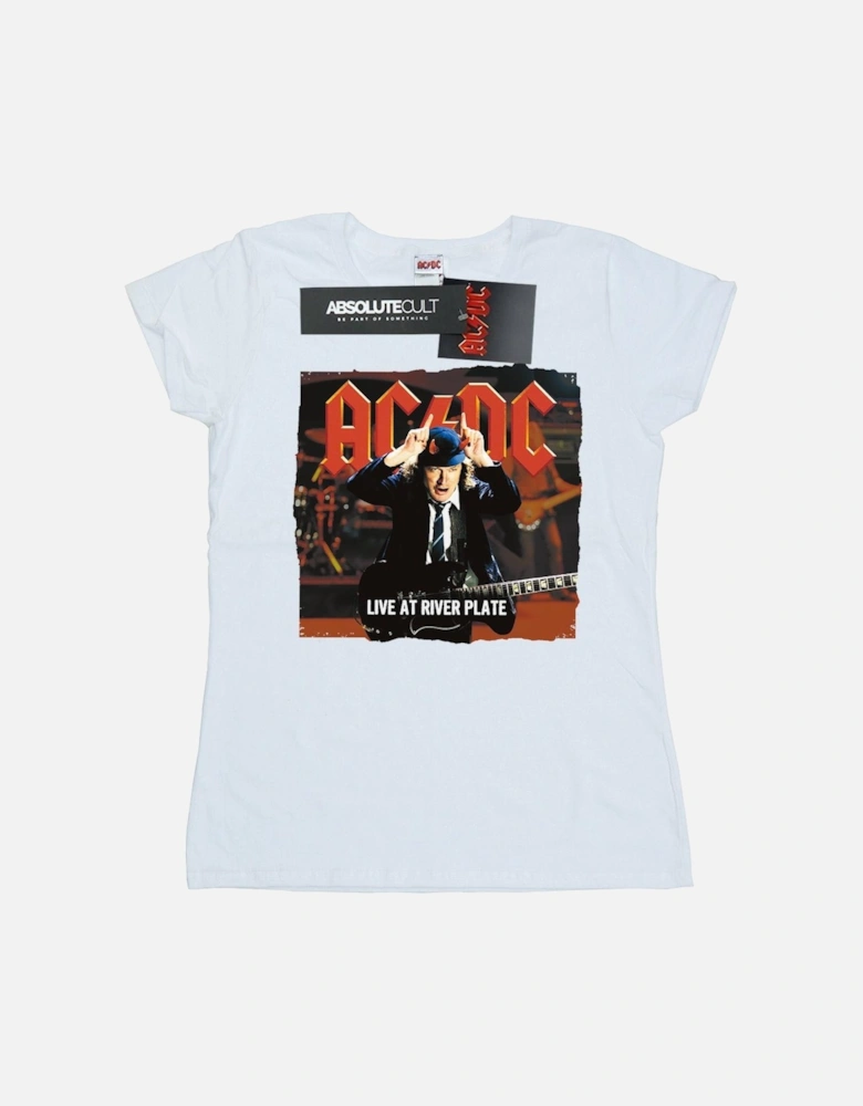 Womens/Ladies Live At River Plate Columbia Records Cotton T-Shirt