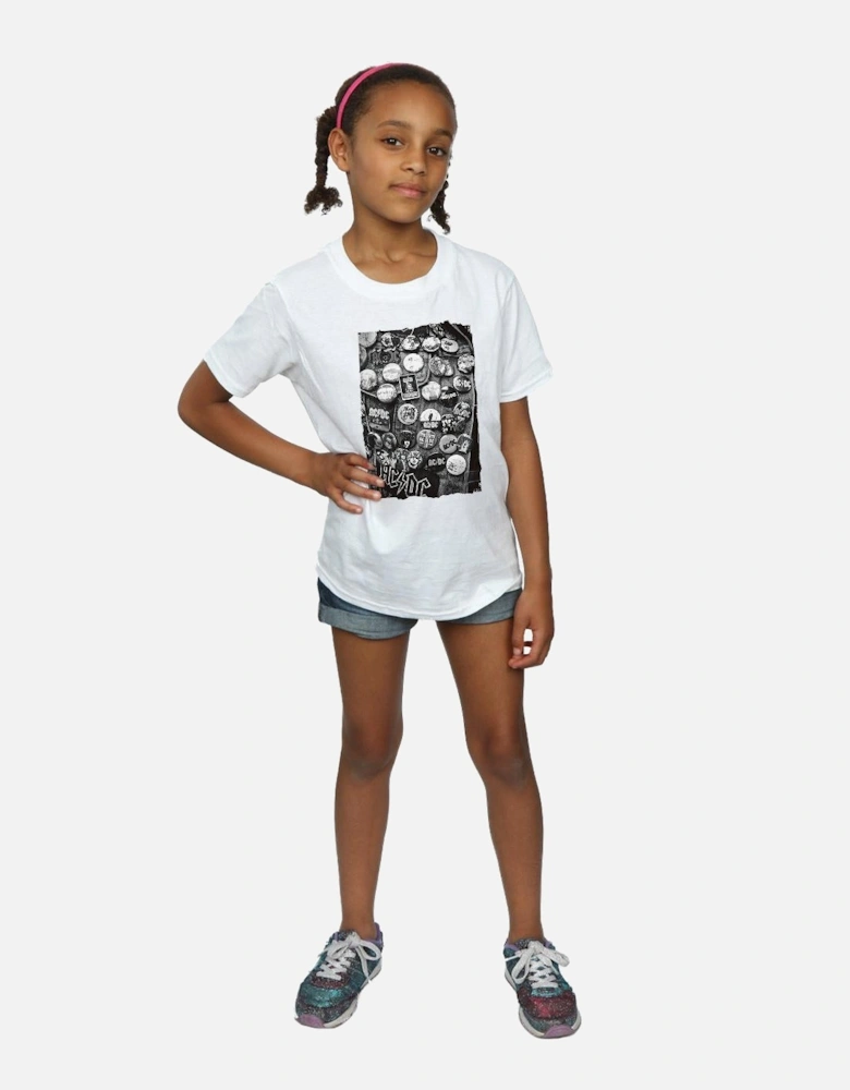 Girls Badges Collection Cotton T-Shirt