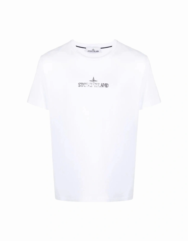 Stamp One logo print T-Shirt in White