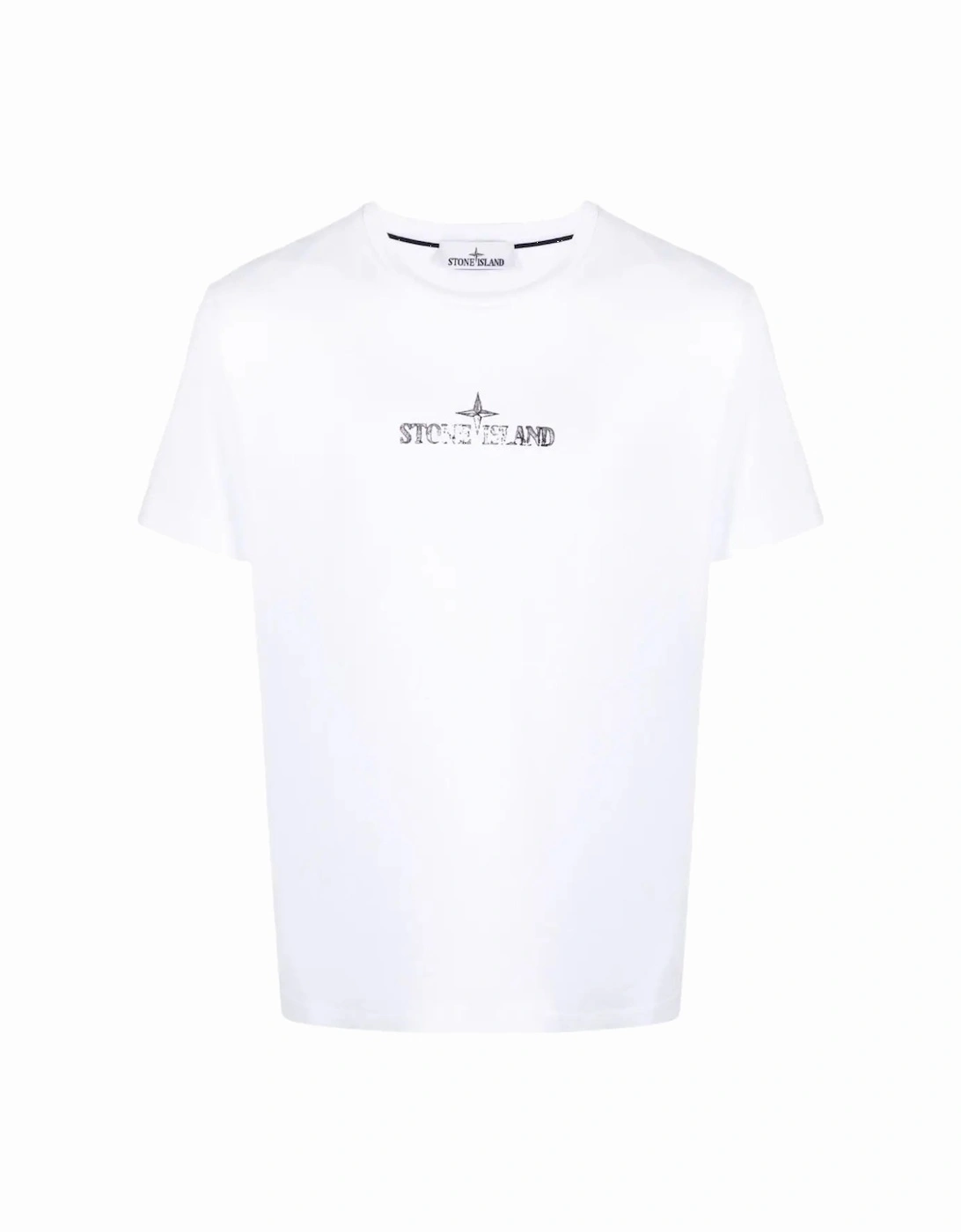 Stamp One logo print T-Shirt in White, 6 of 5